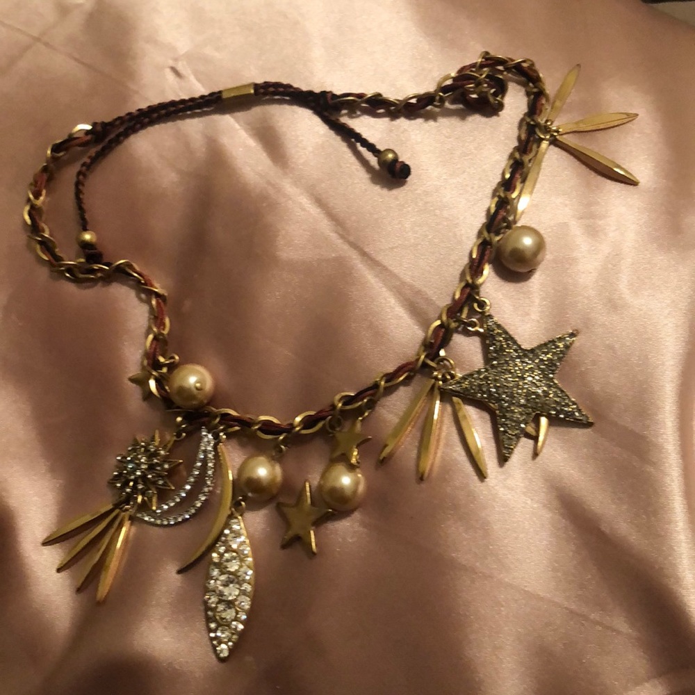 Jcrew star moon and sun necklace